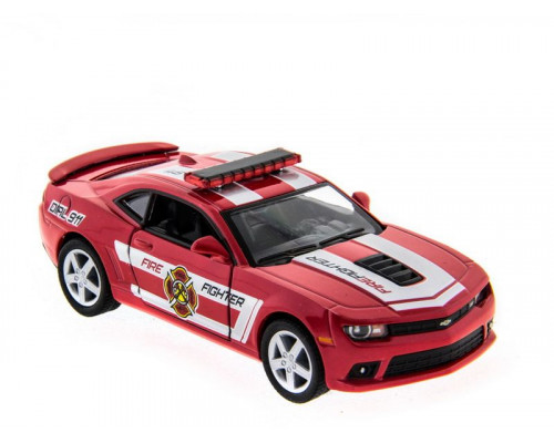 Машина Kinsmart 1:38 Chevrolet Camaro 2014 (Police/Fire) инерция (1/12шт.) б/к