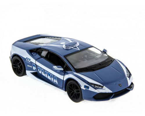 Машина Kinsmart Lamborghini Huracan (Police) инерция (1/12шт.) 1:36 б/к