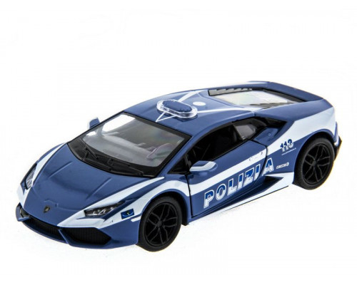 Машина Kinsmart Lamborghini Huracan (Police) инерция (1/12шт.) 1:36 б/к