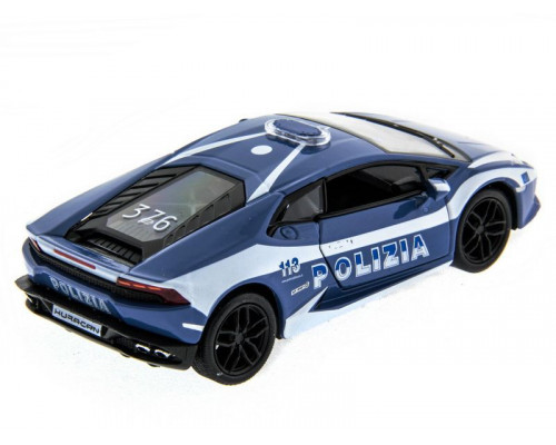 Машина Kinsmart Lamborghini Huracan (Police) инерция (1/12шт.) 1:36 б/к