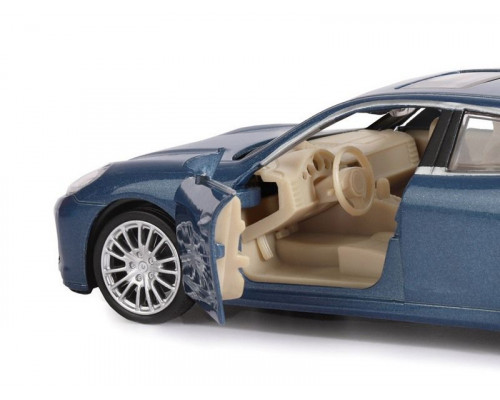 Машина АВТОПАНОРАМА Porsche Panamera S, синий, 1/32, свет, звук, инерция, в/к 17,5*13,5*9 см