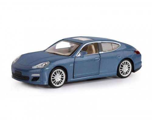 Машина АВТОПАНОРАМА Porsche Panamera S, синий, 1/32, свет, звук, инерция, в/к 17,5*13,5*9 см