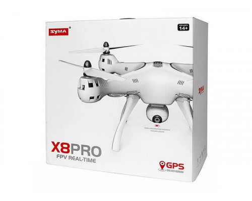 Р/У квадрокоптер Syma X8PRO с FPV трансляцией Wi-Fi, GPS, барометр 2.4G RTF