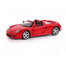 Машина "АВТОПАНОРАМА" Porsche Carrera GT, красный, 1/24, свет, звук, в/к 24,5*12,5*10,5 см