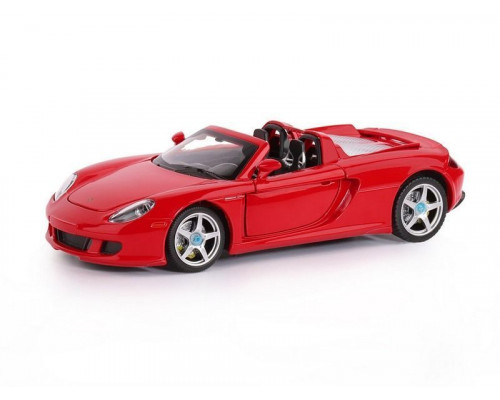 Машина АВТОПАНОРАМА Porsche Carrera GT, красный, 1/24, свет, звук, в/к 24,5*12,5*10,5 см