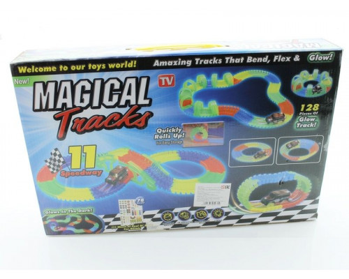 Трек гибкий Magic Tracks Светится в темноте, 128 деталей