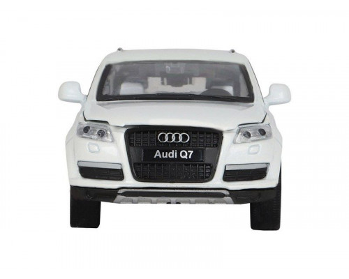 Машина АВТОПАНОРАМА Audi Q7, белый, 1/32, свет, звук, инерция, в/к 17,5*13,5*9 см