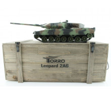 Р/У танк Taigen 1/16 Leopard 2 A6 (Германия) (для ИК танк. боя) САМО 2.4G RTR, деревянная коробка