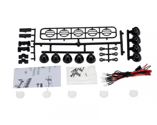 Передние светодиодные прожекторы на кузов для краулеров 1/10, черный