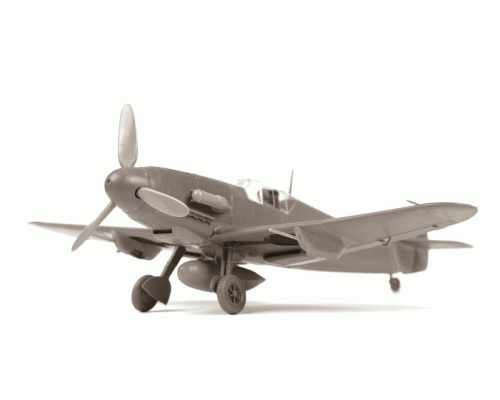 Сборная модель ZVEZDA Немецкий истребитель Мессершмитт Bf-109F4, 1/48