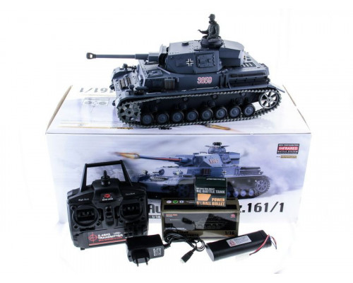 Р/У танк Heng Long 1/16 Panzerkampfwagen IV Ausf.F2.Sd.Kfz (Германия) 2.4G RTR PRO