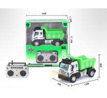 Р/У Самосвал малый зеленый YP Toys 6165X3, свет, 2.4G 1/64 RTR