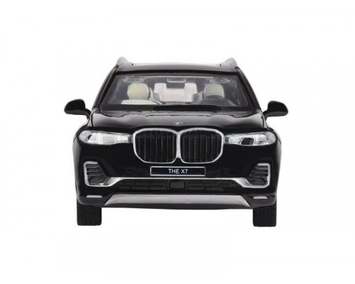 Машина АВТОПАНОРАМА BMW X7, черный, 1/32, свет, звук, инерция, в/к 17,5*13,5*9 см