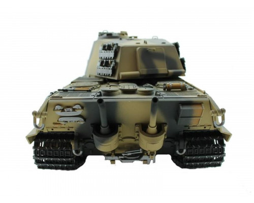 Радиоуправляемый танк Torro King Tiger 1/16, откат ствола (для ИК боя) V3.0 2.4G RTR