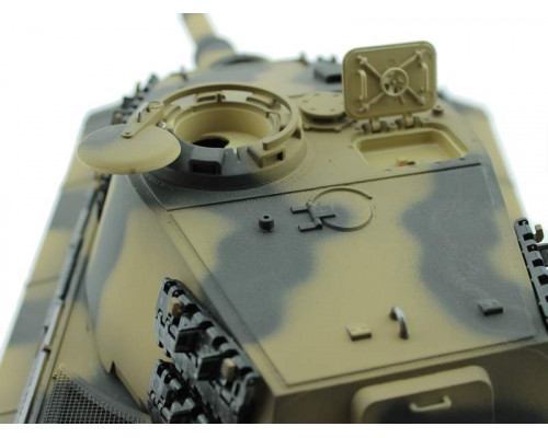 Радиоуправляемый танк Torro King Tiger 1/16, откат ствола (для ИК боя) V3.0 2.4G RTR