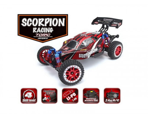 Радиоуправляемая багги Remo Hobby Scorpion Brushless (синяя) 4WD 2.4G 1/8 RTR