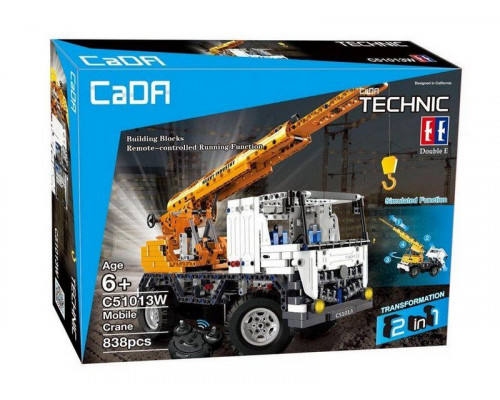 Р/У конструктор CaDA Technic автокран (839 деталей)