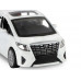 Машина АВТОПАНОРАМА Toyota Alphard, белый, 1/43, инерция, откр. двери, в/к 17,5*12,5*6,5 см