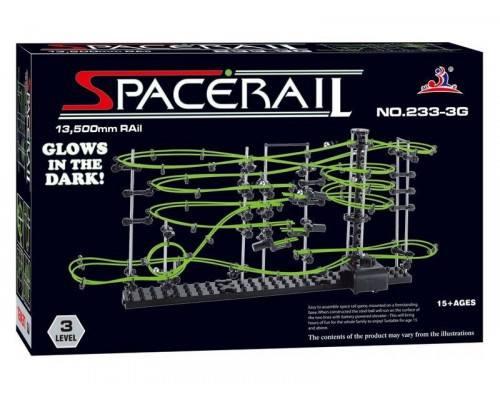 Конструктор динамический Spacerail 233-3G, 13.5м (Level 3), светящиеся рельсы