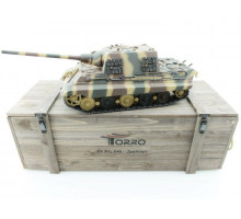 Р/У танк Torro Jagdtiger (Metal Edition) 1/16 2.4G, ВВ-пушка, деревянная коробка