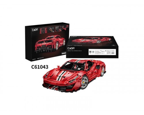 Конструктор CaDA MASTER спорткар Italian Super Car, красный 1/8 (3236 деталей)