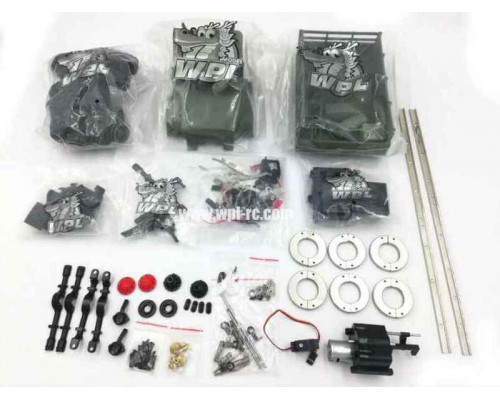 Радиоуправляемая машина WPL военный грузовик (зеленый) 6WD 2.4G 1/16 KIT