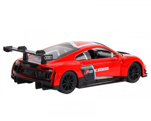 Машина АВТОПАНОРАМА Audi R8 LMS, красный, 1/24, свет, звук, в/к 24,5*12,5*10,5 см