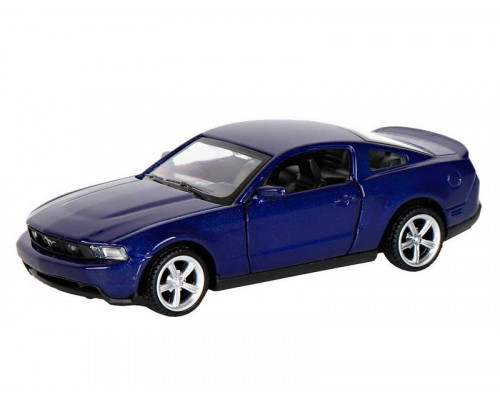 Машина АВТОПАНОРАМА Ford Mustang GT, синий, 1/43, инерция, откр. двери, в/к 17,5*12,5*6,5 см