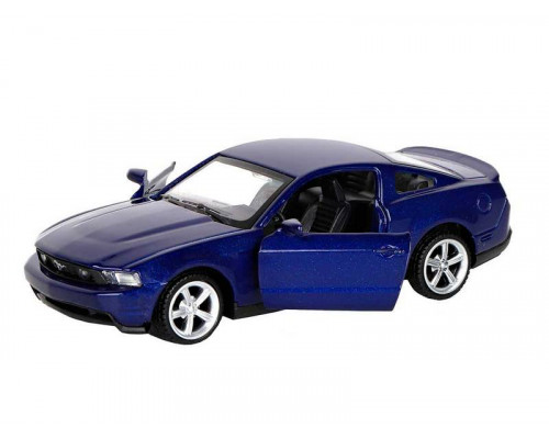 Машина АВТОПАНОРАМА Ford Mustang GT, синий, 1/43, инерция, откр. двери, в/к 17,5*12,5*6,5 см