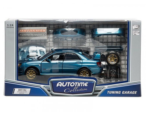 Машина Autotime SUBARU IMPREZA WRX STI тюнинг гараж 1:24 инерционная