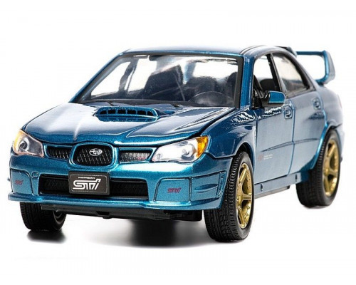 Машина Autotime SUBARU IMPREZA WRX STI тюнинг гараж 1:24 инерционная