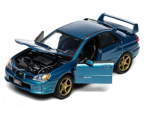 Машина Autotime SUBARU IMPREZA WRX STI тюнинг гараж 1:24 инерционная