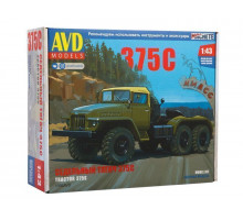 Сборная модель AVD Седельный тягач УРАЛ-375С, 1/43