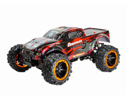 Радиоуправляемый монстр Remo Hobby Dinosaurs Master Brushless UPGRADE (красный) 4WD 2.4G 1/8 RTR