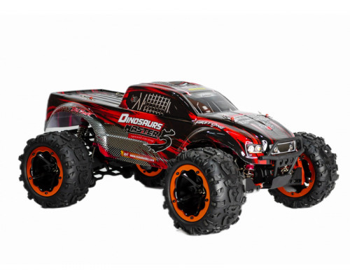 Радиоуправляемый монстр Remo Hobby Dinosaurs Master Brushless UPGRADE (красный) 4WD 2.4G 1/8 RTR