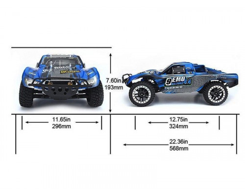 Радиоуправляемый шорт-корс Remo Hobby 9EMU (красный) 4WD 2.4G 1/8 RTR