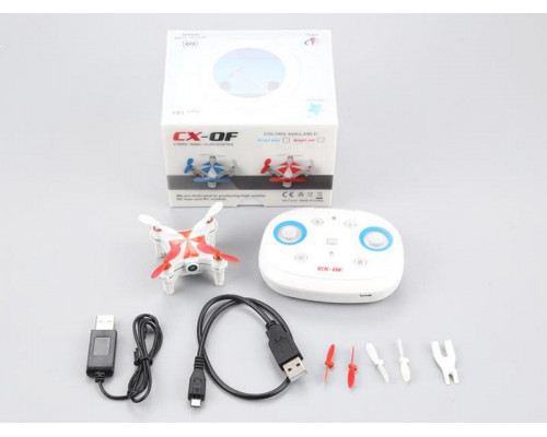 Р/У квадрокоптер Cheerson CX-OF-TX Mini, Wi-Fi, Optical Flow, RTF 2.4G (красный)