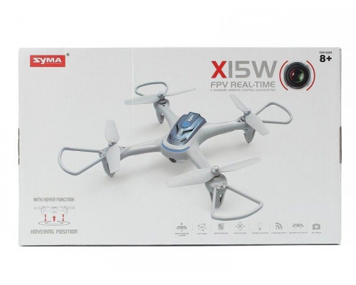 Р/У квадрокоптер Syma X15WPRO с FPV трансляцией Wi-Fi, камера 1Мп (HD), 2.4G RTF