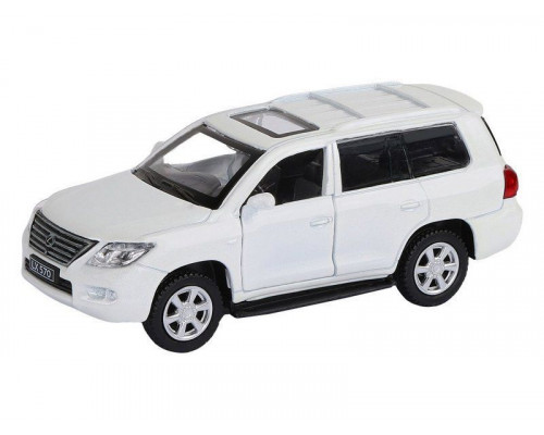 Машина АВТОПАНОРАМА Lexus LX570, белый, 1/43, инерция, в/к 17,5*12,5*6,5 см