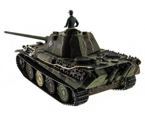 Р/У танк Taigen 1/16 Panther type F (Германия) HC вер., башня 360, подшипники в ред., V3 2.4G RTR