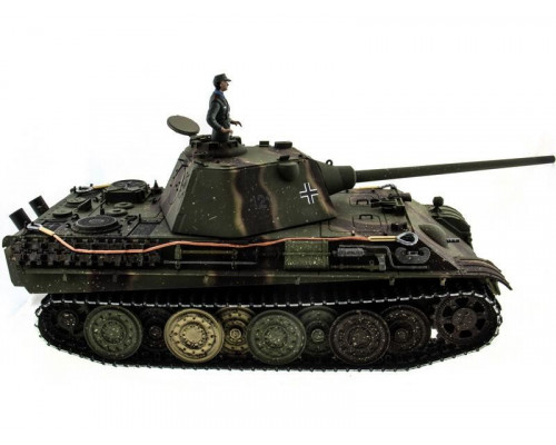 Р/У танк Taigen 1/16 Panther type F (Германия) HC вер., башня 360, подшипники в ред., V3 2.4G RTR