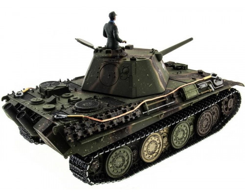 Р/У танк Taigen 1/16 Panther type F (Германия) HC вер., башня 360, подшипники в ред., V3 2.4G RTR