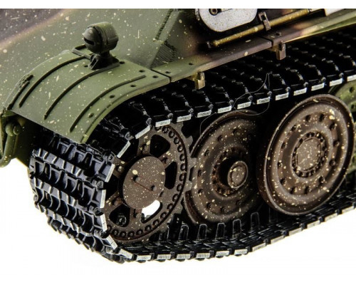 Р/У танк Taigen 1/16 Panther type F (Германия) HC вер., башня 360, подшипники в ред., V3 2.4G RTR