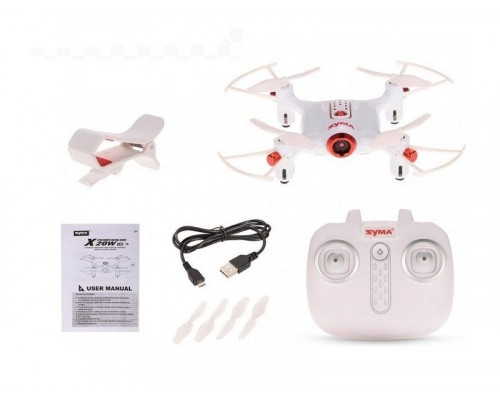 Р/У квадрокоптер Syma X20W с FPV трансляцией Wi-Fi, барометр 2.4G RTF