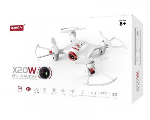 Р/У квадрокоптер Syma X20W с FPV трансляцией Wi-Fi, барометр 2.4G RTF