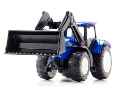 Трактор Siku 1396 New-Holland TTV 7150, с фронтальным погрузчиком, синий