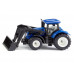 Трактор Siku 1396 New-Holland TTV 7150, с фронтальным погрузчиком, синий