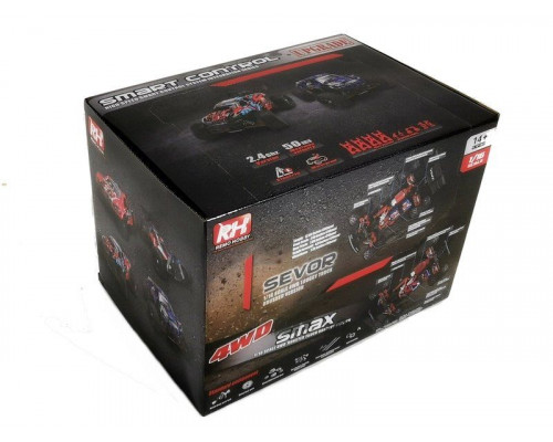 Радиоуправляемая трагги Remo Hobby S EVO-R Brushless (синяя) 4WD 2.4G 1/16 RTR