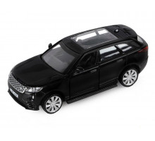 Машина "АВТОПАНОРАМА" Land Rover Range Rover Velar, черный, 1/42, инерция, в/к 17,5*12,5*6,5 см