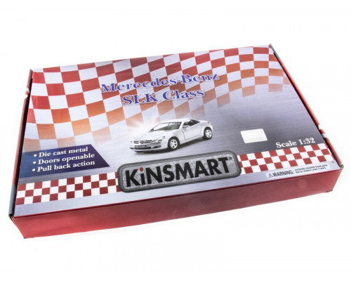 Машина Kinsmart 1:32 MERCEDES-BENZ SLK инерция (1/12шт.)  б/к